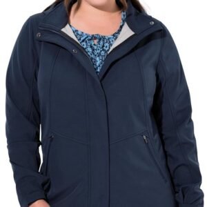 Lange Softshell Jas Dames - Waterdicht & Winddicht met Capuchon