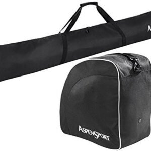 Lichte Skitas Set met Rugzak voor Ski's en Skischoenen - 50 Liter