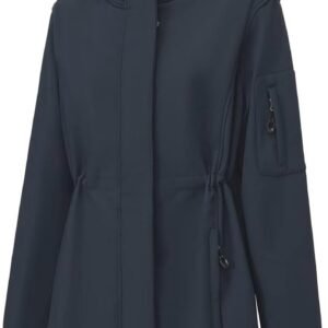 Lichte Waterdichte Winterjassen voor Dames met Fleece Voering en Capuchon