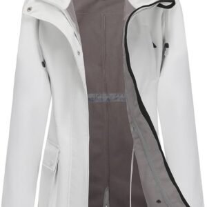 Lichte waterdichte winterjas voor dames met fleece voering en capuchon