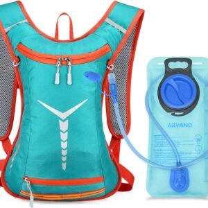 Lichtgewicht Drinkrugzak met 2L Waterzak voor Fietsen, Wandelen en Trailrunning