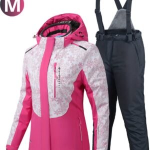 Livano Ski Suit - Skipak - SkiBroek - Wintersport - Skijas - Dames - 2-Delig - Roze - Maat M