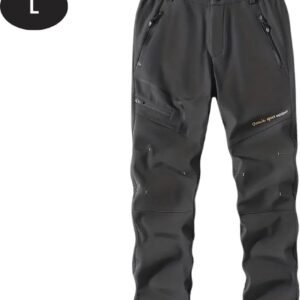 Livano Skibroek - Skipak - Snowboard Broek - Winterbroek - Sneeuwbroek - Heren - Wintersport - Donkergrijs - Maat L