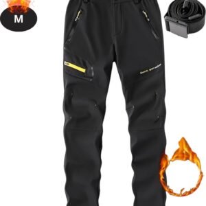 Livano Skibroek - Skipak - Snowboard Broek - Winterbroek - Sneeuwbroek - Heren - Wintersport - Zwart - Maat M