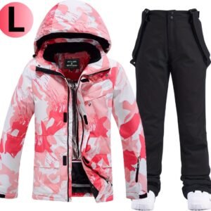 Livano Skipak - SkiBroek - Skijas - Ski Suit - Wintersport - Dames - 2-Delig - Zwart - Maat L