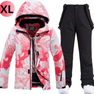 Livano Skipak - SkiBroek - Skijas - Ski Suit - Wintersport - Dames - 2-Delig - Zwart - Maat XL