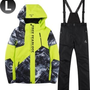 Livano Skipak - SkiBroek - Skijas - Ski Suit - Wintersport - Heren - 2-Delig - Groen - Maat L