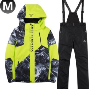 Livano Skipak - SkiBroek - Skijas - Ski Suit - Wintersport - Heren - 2-Delig - Groen - Maat M