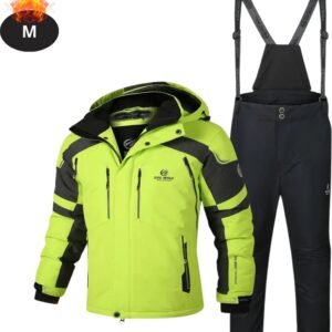 Livano Skipak - SkiBroek - Skijas - Ski Suit - Wintersport - Heren - 2-Delig - Groen - Maat M