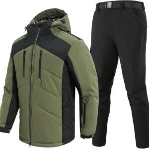 Livano Skipak - SkiBroek - Skijas - Ski Suit - Wintersport - Heren - 2-Delig - Groen - Winter - Maat S