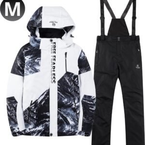 Livano Skipak - SkiBroek - Skijas - Ski Suit - Wintersport - Heren - 2-Delig - Wit - Maat M