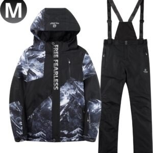 Livano Skipak - SkiBroek - Skijas - Ski Suit - Wintersport - Heren - 2-Delig - Zwart - Maat M