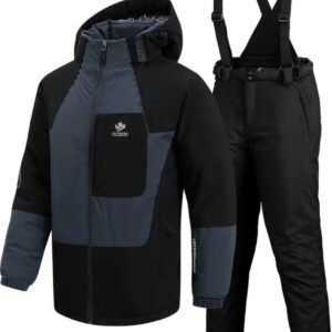 Livano Skipak - SkiBroek - Skijas - Ski Suit - Wintersport - Heren - 2-Delig - Zwart - Maat XL