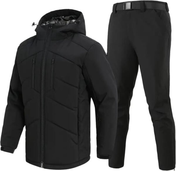 Livano Skipak - SkiBroek - Skijas - Ski Suit - Wintersport - Heren - 2-Delig - Zwart - Warm - Maat XL