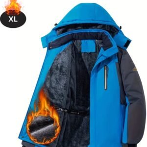 Livano Skipak - SkiBroek - Skijas - Ski Suit - Wintersport - Heren - Winter - Warm Fleece - Blauw - Maat XL