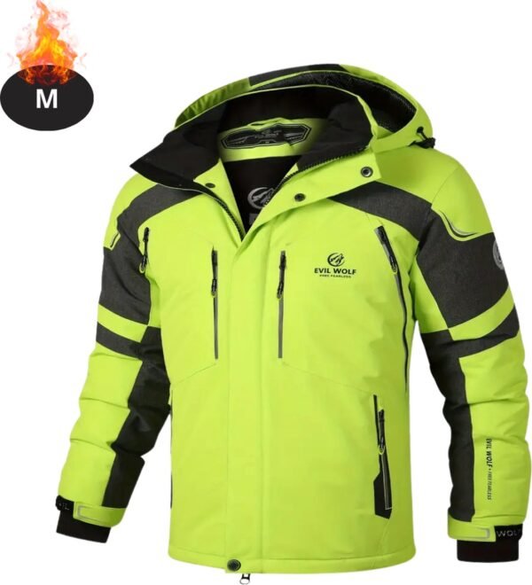 Livano Skipak - SkiBroek - Skijas - Ski Suit - Wintersport - Heren - Winter - Warm Fleece - Groen - Maat M