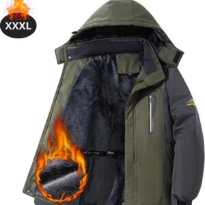Livano Skipak - SkiBroek - Skijas - Ski Suit - Wintersport - Heren - Winter - Warm Fleece - Legergroen - Maat XXXL