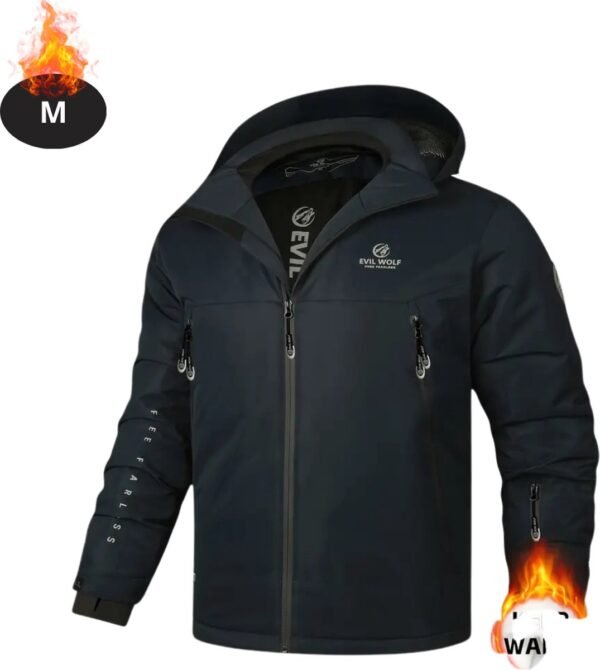 Livano Skipak - SkiBroek - Skijas - Ski Suit - Wintersport - Heren - Winter - Warm Fleece - Marineblauw - Maat M