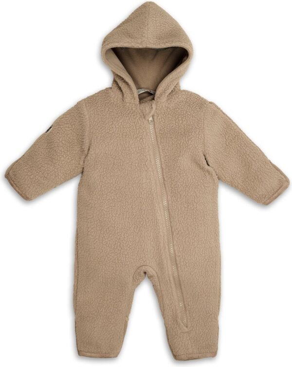 Lodger - Babypak Teddy - Beige - Maat 74 - Fleece - Waterafstotend - Handomslag