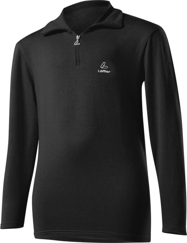 Löffler Sportsweater K Midlayer Transtex Junior Zwart Mt 164