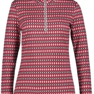 Luhta Peuratunturi Dames Skipully Print Roze/blauw/wit