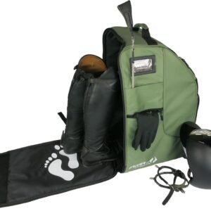 Luxe Paardrijlaarzen Rugzak met Geïntegreerd Helm- en Laarscompartiment