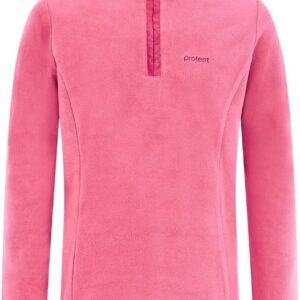 Meisjes Fleece Trui Met Halve Rits in Stijlvol Design