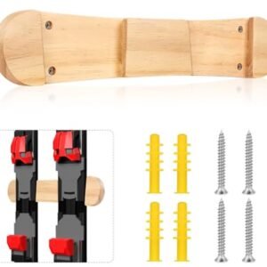 Minimalistisch Skirek en Snowboard Wandhanger voor Ski- en Longboardopslag