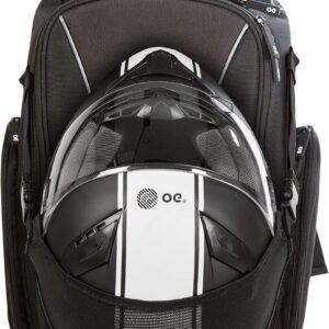 Motorfiets Rugzak - Helm Tas - Veilig Onderweg - Dubbele Helm Capaciteit - 20L-30L - Zwart