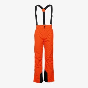 Mountain Peak heren skibroek bretels 10000 mm waterkolom - Oranje - Maat S
