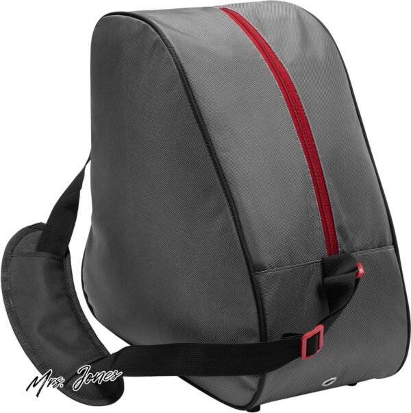 Mrs. Jones universele skischoenentas unisex - Tas voor skischoenen schaatsen of snowboardschoenen - Laarzentas voor de wintersport - Zwart. .