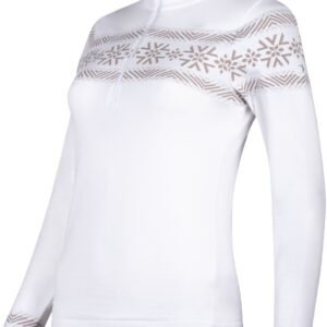 NEWLAND - N4 6715 lady t-neck - Skipully dames - Wit, zwart