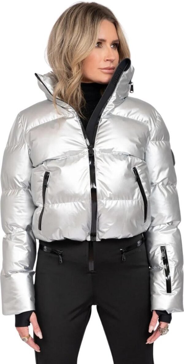 NIKKIE - gstaad metallic ski jacket - Ski jack dames - Zilverkleurig