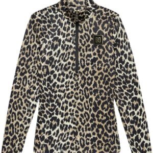 NIKKIE - nantes leopard ski pully - Skipully met rits dames - Beige