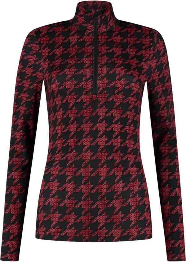 Nikkie Sportswear Geo Logo Ski Pully Dames Rood L/40