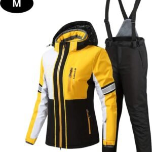 Nivard Ski Suit - Skipak - SkiBroek - Wintersport - Skijas - Dames - 2-Delig - Geel - Maat M