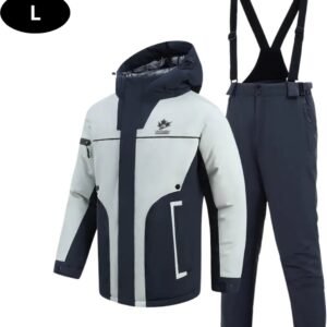 Nivard Ski Suit - Skipak - SkiBroek - Wintersport - Skijas - Heren - 2-Delig - Wit - Maat L