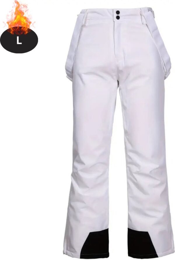 Nivard Skibroek - Skipak - Snowboard Broek - Winterbroek - Sneeuwbroek - Dames - Wintersport - Wit - Maat L