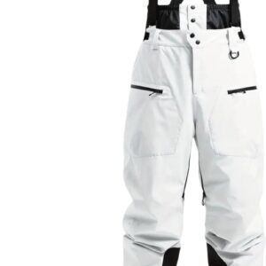 Nivard Skibroek - Skipak - Snowboard Broek - Winterbroek - Sneeuwbroek - Dames - Wintersport - Wit - Maat L