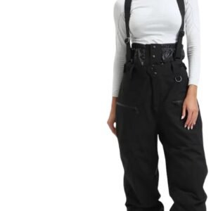 Nivard Skibroek - Skipak - Snowboard Broek - Winterbroek - Sneeuwbroek - Dames - Wintersport - Zwart - Maat L