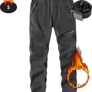 Nivard Skibroek - Skipak - Snowboard Broek - Winterbroek - Sneeuwbroek - Heren - Wintersport - Donkergrijs - Maat S