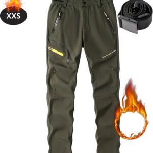 Nivard Skibroek - Skipak - Snowboard Broek - Winterbroek - Sneeuwbroek - Heren - Wintersport - Leger Groen - Maat XXS