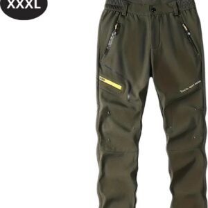 Nivard Skibroek - Skipak - Snowboard Broek - Winterbroek - Sneeuwbroek - Heren - Wintersport - Leger Groen - Maat XXXL