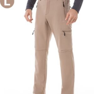 Nivard Skibroek - Skipak - Snowboard Broek - Winterbroek - Sneeuwbroek - Heren - Wintersport - Outdoor - Khaki - Maat L