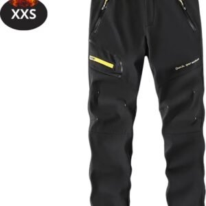 Nivard Skibroek - Skipak - Snowboard Broek - Winterbroek - Sneeuwbroek - Heren - Wintersport - Zwart - Maat XXS