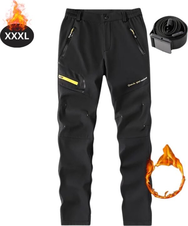 Nivard Skibroek - Skipak - Snowboard Broek - Winterbroek - Sneeuwbroek - Heren - Wintersport - Zwart - Maat XXXL
