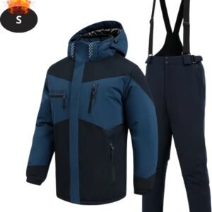 Nivard Skipak - SkiBroek - Skijas - Ski Suit - Wintersport - Heren - 2-Delig - Blauw - Maat S