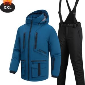 Nivard Skipak - SkiBroek - Skijas - Ski Suit - Wintersport - Heren - 2-Delig - Blauw - Maat XXL