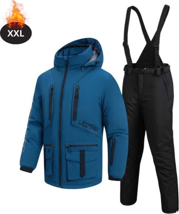 Nivard Skipak - SkiBroek - Skijas - Ski Suit - Wintersport - Heren - 2-Delig - Blauw - Maat XXL