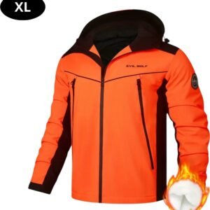 Nivard Skipak - SkiBroek - Skijas - Ski Suit - Wintersport - Heren - 2-Delig - Oranje - Maat XL